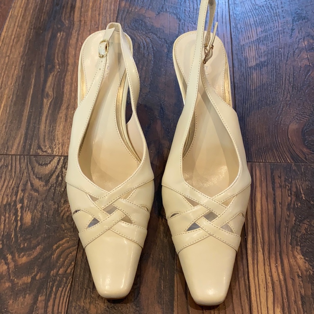 East 5th Slingback Pump Heels  Buckle Pointed Toe - Picture 2 of 7